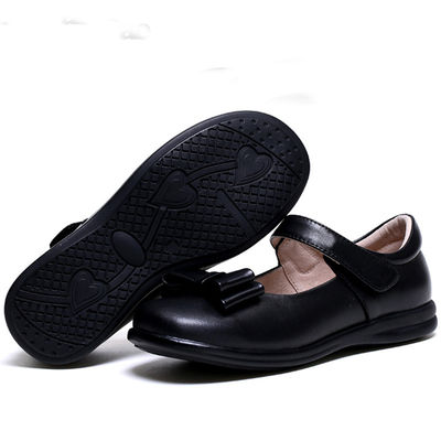 Школьная обувь из кожи Unisex плоская пятка с шнурками резиновая подошва