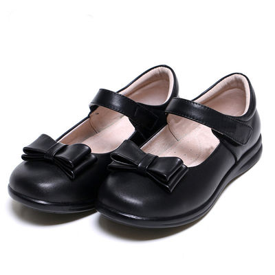Школьная обувь из кожи Unisex плоская пятка с шнурками резиновая подошва