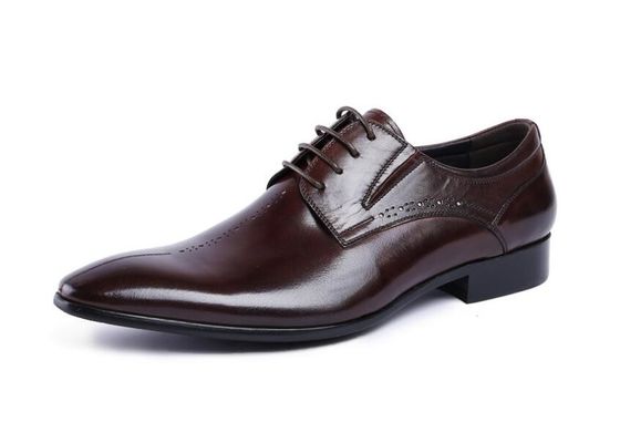 Бренд Wingtip Oxford Luxury Mens Leather Dress Shoes, резные настоящие кожаные туфли