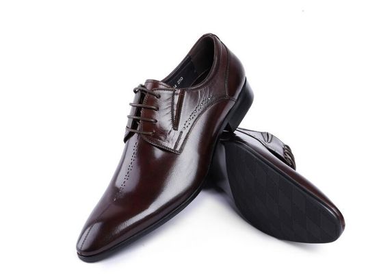 Бренд Wingtip Oxford Luxury Mens Leather Dress Shoes, резные настоящие кожаные туфли