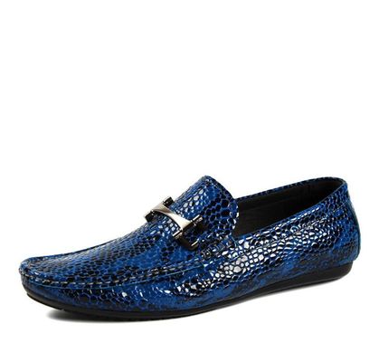 Аллигатор Оригинальная кожа мужские Casual Loafers Outdoor Mens PU Loafers обувь