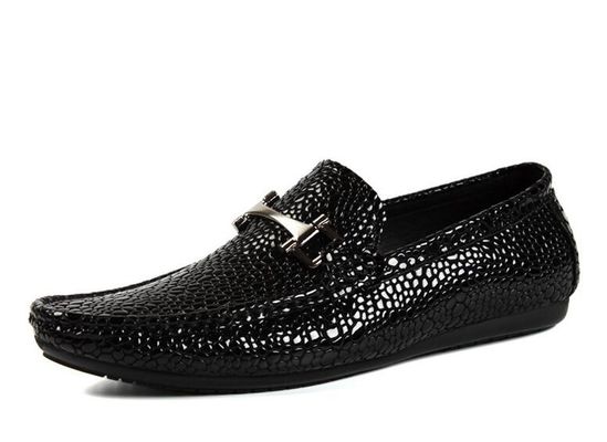 Аллигатор Оригинальная кожа мужские Casual Loafers Outdoor Mens PU Loafers обувь