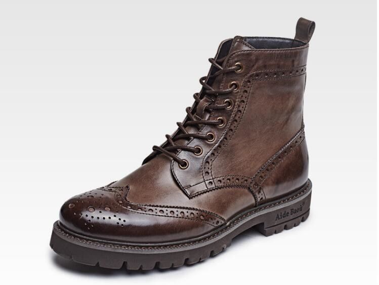 Теплые мартенские мужские салатные пустынные сапоги с низким каблуком Nubuck кожаные ботинки для лодыжек с швейной нитью